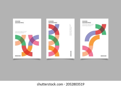 A collection of cover background templates for presentations, corporate cover documents, corporate, with a modern minimalist style that is very elegant,geometric memphis design.vector illustration svg
