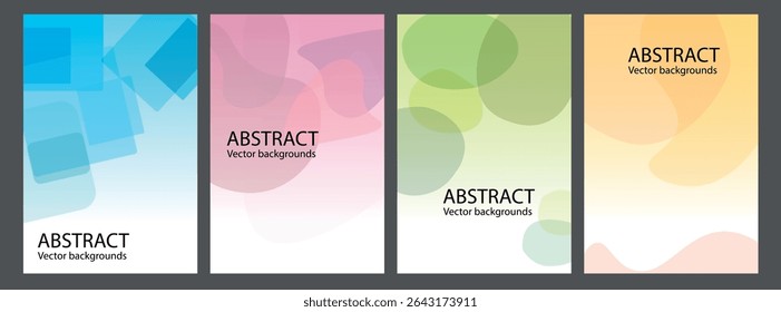 Coleção de modelo de design de capa, fundo abstrato de linha multi cor. Modelos de capa para catálogo, brochura, cartaz, portfólio, ilustração de vetor - ilustração de estoque