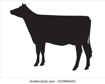 Collection of Cow Silhouette Vector.eps