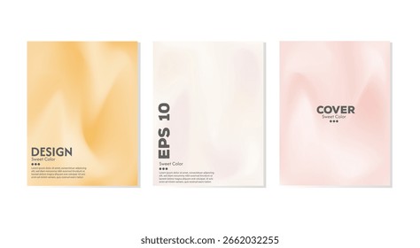 Eine Sammlung kreativer abstrakter Hintergründe mit bunten, welligen Texturen. Eine Kombination aus hell und dunkel. Minimalistische Pastellfarben.