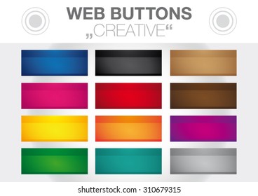 Collection Of Creative Color Web Buttons