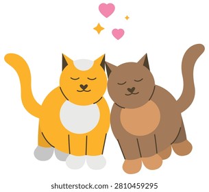 Collection of creative elements and inlove animals