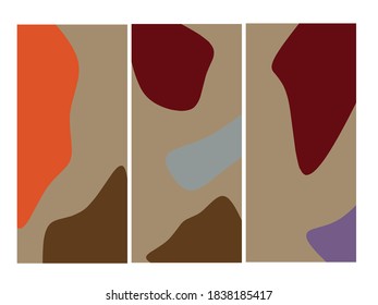 Una colección de ilustraciones minimalistas creativas pintadas a mano para la decoración de paredes, diseño de carátulas postales o folletos, estilo clásico