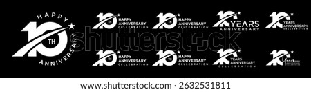 collection of creative number 10 logo designs. abstract ten design vector illustration