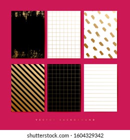 Collection of creative universal artistic cards. Hand Drawn textures. Trendy Graphic Design for banner, poster, card, cover, invitation, placard, brochure, header