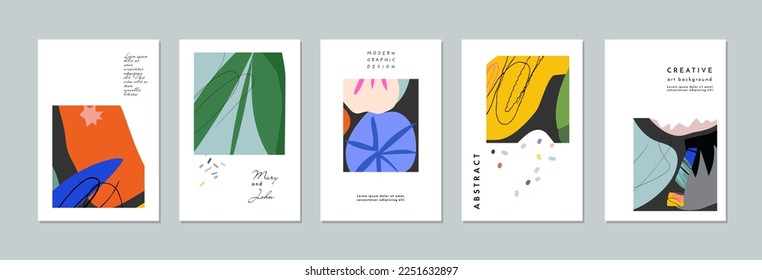 Sammlung kreativer universeller Kundenkarten. Grafisches Design für Banner, Poster, Karte, Cover, Einladung, Plakat, Broschüre, Flyer. Vektorgrafik