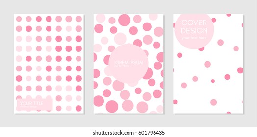 Collection of creative universal covers. Beautiful backgrounds. Trendy Graphic Design for banner, card, cover, invitation, placard, brochure. Vector. Isolated.