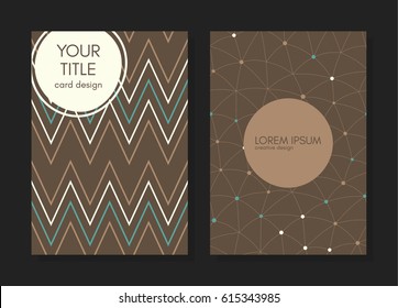 Collection of creative universal covers. Beautiful backgrounds. Trendy Graphic Design for banner, poster, placard, brochure. Vector template.