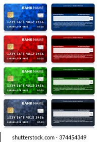 Collection of Credit Card Designs
Vector illustration of credit cards isolated on white background