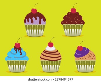 collection of cup cakes with various flavors