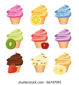 collection of cupcakes