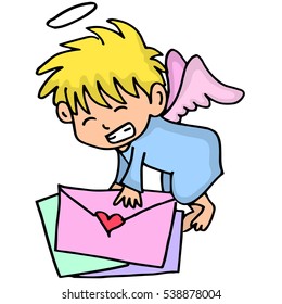 Collection of cupid with latter
