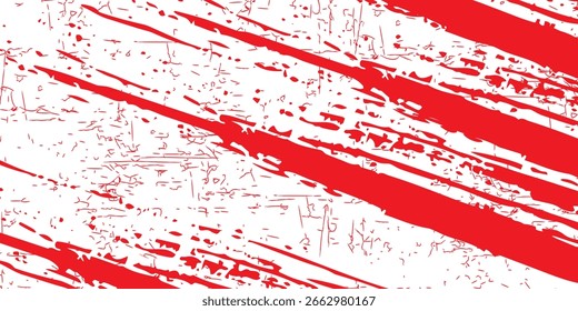 A collection of curved red ink vector lines. Long, rounded hand-drawn brush strokes, highlighted text, frames, and circles. Asian Calligraphy, Eps 10, modern.