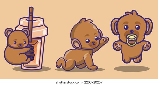 A collection of cute and adorable honey bear sets