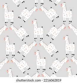 Collection of cute animal patterns suitable for textile design