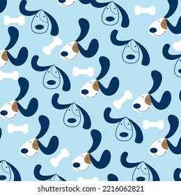 Collection of cute animal patterns suitable for textile design