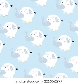 Collection of cute animal patterns suitable for textile design