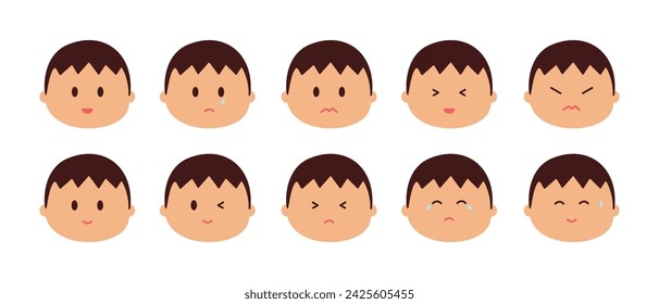 Collection of Cute Boy Emoticons