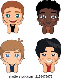 collection of cute boys from different countries