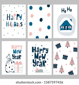Collection of cute cards for celebration