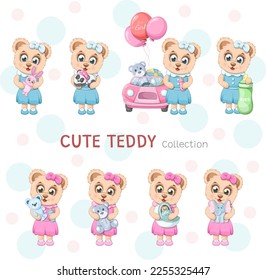 Colección de osos lindos y de dibujos animados