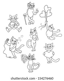 A collection of cute cats