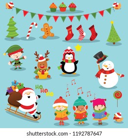 Collection of Cute Christmas Elements