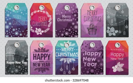 collection of cute christmas gift tags