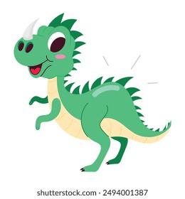 Collection of Cute Dinosaur Flat Stickers  

