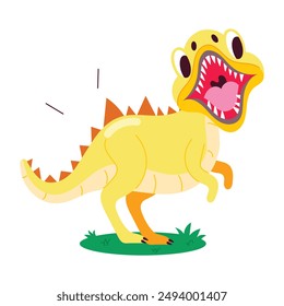Colección de pegatinas planas de dinosaurio lindo  

