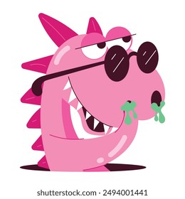 Collection of Cute Dinosaur Flat Stickers  


