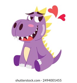 Collection of Cute Dinosaur Flat Stickers  

