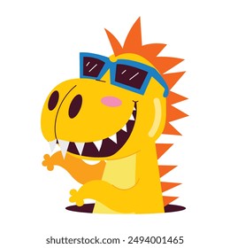 Collection of Cute Dinosaur Flat Stickers  

