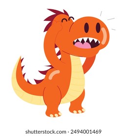 Collection of Cute Dinosaur Flat Stickers  


