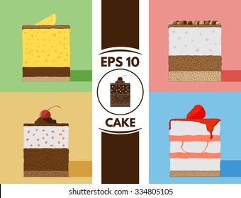 Collection of cute flat cake images