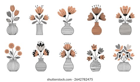 A Collection of Cute Floral Arrangements in Vases: Bohemian Home Decor Art