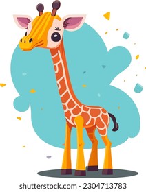 A collection of cute giraffes comes together in a lively pattern vector background, adding a playful touch to your designs