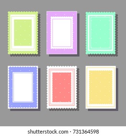 Collection of cute girlish backgrounds for various kinds of design such as postcard, invitation, poster, frame