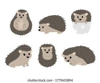 Trace Color Cute Hedgehog Learning Draw Stock Vector (Royalty Free ...