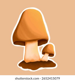 Uma coleção de cliparts de cogumelo bonito em um estilo de desenho à mão desenhado cartoon. Estes elementos de fungos caprichosos são perfeitos para projetos infantis, adesivos, scrapbooking, e projetos temáticos florestais mágicos. Transpato
