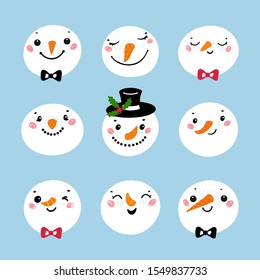 Snowman Face Images Stock Photos Vectors Shutterstock