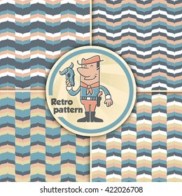 Collection of cute vintage patterns.