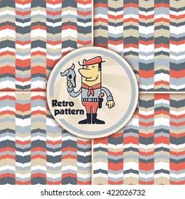Collection of cute vintage patterns.