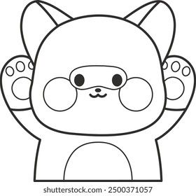A collection of cute-faced animal friends
