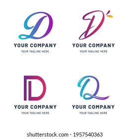 Collection of D Logo Template