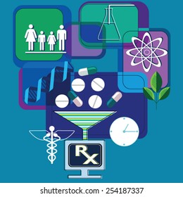 Collection of data from people, DNA, tests filtered into a prescription