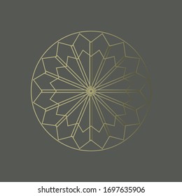 A collection of decorative art-deco illustrations. 1920s style with modern elements. Abstract compositions, headers and dividers in the style of newspapers and paintings. EPS 10. Sticker