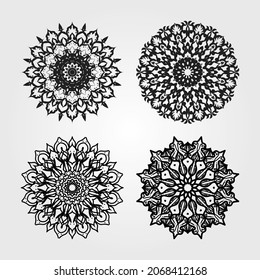 Collection decorative concept abstract mandala illustration. EPS 10