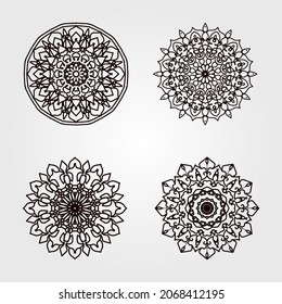 Kollektion dekorative Konzept abstrakte mandala Illustration. EPS10