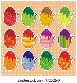 Collection of decorative Easter eggs